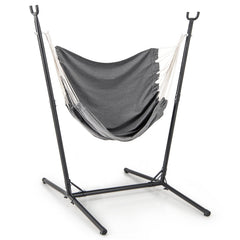 Hammock Chair with Stand 6-Position Adjustable Height and Side Pocket