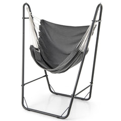 Hammock Chair with Heavy Duty Metal Frame and Side Pocket