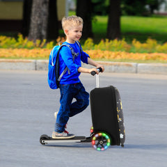 Hardshell Ride-on Suitcase Scooter with LED Flashing Wheels