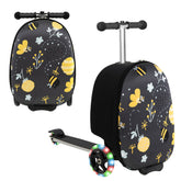 Hardshell Ride-on Suitcase Scooter with LED Flashing Wheels