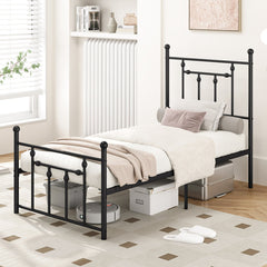 Full/Queen/Twin Size Heavy-duty Metal Bed Frame with Headboard