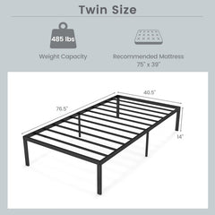 Heavy Duty Metal Platform Bed Frame