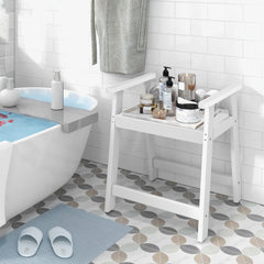 Heavy Duty Shower Bench with Arms for Inside Shower Shaving Legs