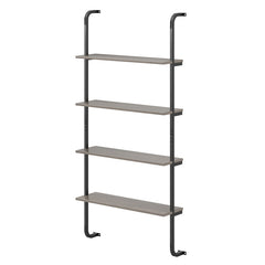 4-Tier Industrial Pipe Shelving with Metal Frame for Living Room Kitchen
