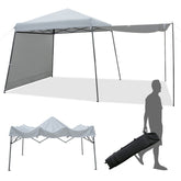 10x10 FT Instant Pop-up Canopy Folding Tent with Sidewalls and Awnings Outdoor