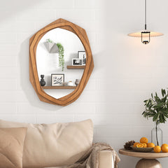 Large Water Proof Irregular Framed Decoration Wall Mirror with Expansion Screws