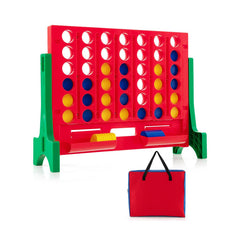 Jumbo 4-to-Score Connect Game Set with Carrying Bag and 42 Coins