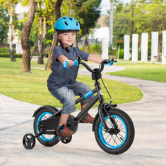 Kids Bike with Adjustable Handlebar and Saddle Black
