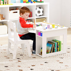 Kids Art Table and Chair Set Toddler Craft Drawing Desk