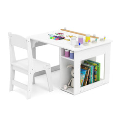 Kids Art Table and Chair Set Toddler Craft Drawing Desk