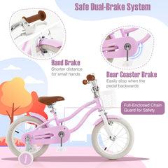 14/16/18/20 Inch Adjustable Kids Bike with 2 Brake System