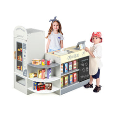 Kids Grocery Store Playset with Cash Register POS Machine