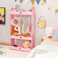 Kids Pretend Costume Closet with Mirror