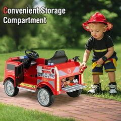 Kids Ride on Fire Truck with Remote Control and Extinguisher