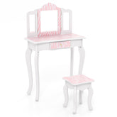 Kids Vanity Set with Drawer and 3 Makeup Accessories