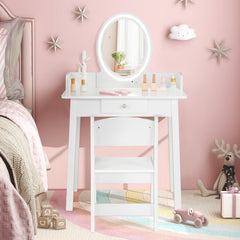 Kids Vanity Set with Lighted Mirror