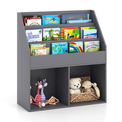 Kids Wooden Bookshelf Bookcase Children Toy Storage Cabinet Organizer