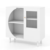 Kitchen Sideboard with Glasses Holder for Living Room Dining Room