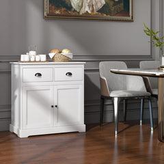 Kitchen Buffet Storage Cabinet with 2 Doors and 2 Storage Drawers