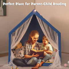 48 x 42 x 50 Inch Large Play Tent with Washable Cotton Mat Holiday Birthday Gift for Kids