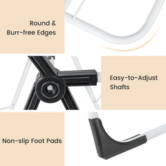 2-level Laundry Drying Rack with Height Adjustable Wings