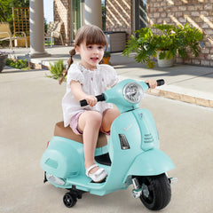 Kids Ride on Motorcycle Licensed Vespa with LED Headlight and Horn Sound