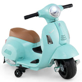 Kids Ride on Motorcycle Licensed Vespa with LED Headlight and Horn Sound
