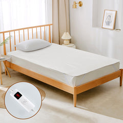 Machine Washable Electric Bed Warmer with Dual Controller 9 Heat Setting and 9-Hour Auto Off and Overheat Protection