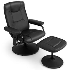 360° Swivel Massage Recliner Chair with Ottoman