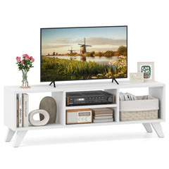 Media TV Console Table with Raised Support Legs