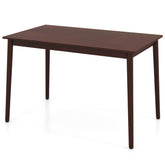 48 Inches Mid Century Dining Table for 4 with Rubber Wood Legs