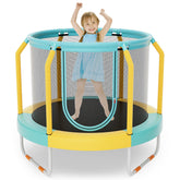 Mini Trampoline with Enclosure and Heavy-duty Metal Frame