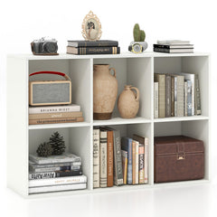 Modern 6-Cube Bookcase with Anti-tipping Kits for Bedroom Living Room