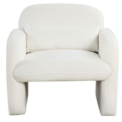 Modern Accent Chair with Waist Pillow and Armrests for Living Room Bedroom