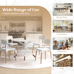 Modern Dining Side Chairs Set of 4 with Ergonomic Backrest for Dining Room