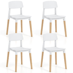 Modern Dining Side Chairs Set of 4 with Ergonomic Backrest for Dining Room