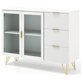 Modern Sideboard Buffet Cabinet with 2 Doors and 3 Drawers for Living Room Dining Room