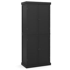 72.5 Inches Tall Buffet Cabinet with 6-Tier Shelves and 4 Doors
