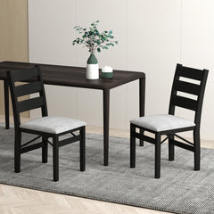 Modern Upholstered Folding Chairs Set of 2 with Comfy Backrest