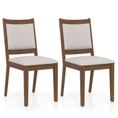 Modern Dining Upholstered Kitchen Chair Set of 2 with Padded Backrest