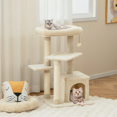 Multi-layer Cat Tree with Perch and Hanging Ball