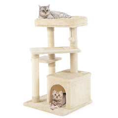 Multi-layer Cat Tree with Perch and Hanging Ball