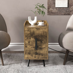 Nightstand Side Tables with 2 Drawers and 2 USB Ports