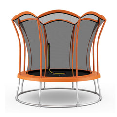 8 Feet Outdoor Unique Flower Shape Trampoline with Enclosure Net