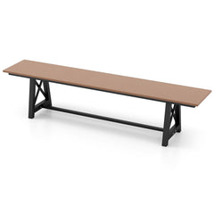 3-4 Person Outdoor HDPE Bench with Metal Frame