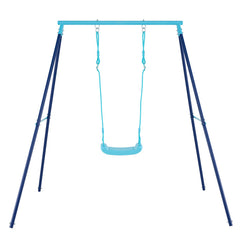 Outdoor Heavy Duty Metal Toddler Swing Set with Stand