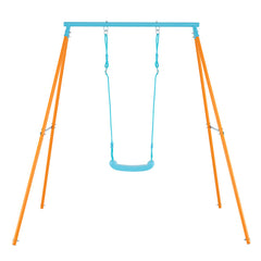 Outdoor Heavy Duty Metal Toddler Swing Set with Stand