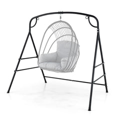 Outdoor Metal Swing Stand with 4 Support Bars and 2 Hanging Ways