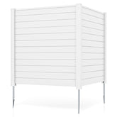 Freestanding 48 x 48 Inch Air Conditioner Fence with Metal Ground Stakes