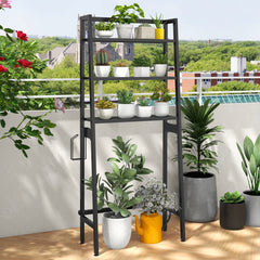 3-Tier Over Toilet Storage Shelf with Adjustable Bottom Bar